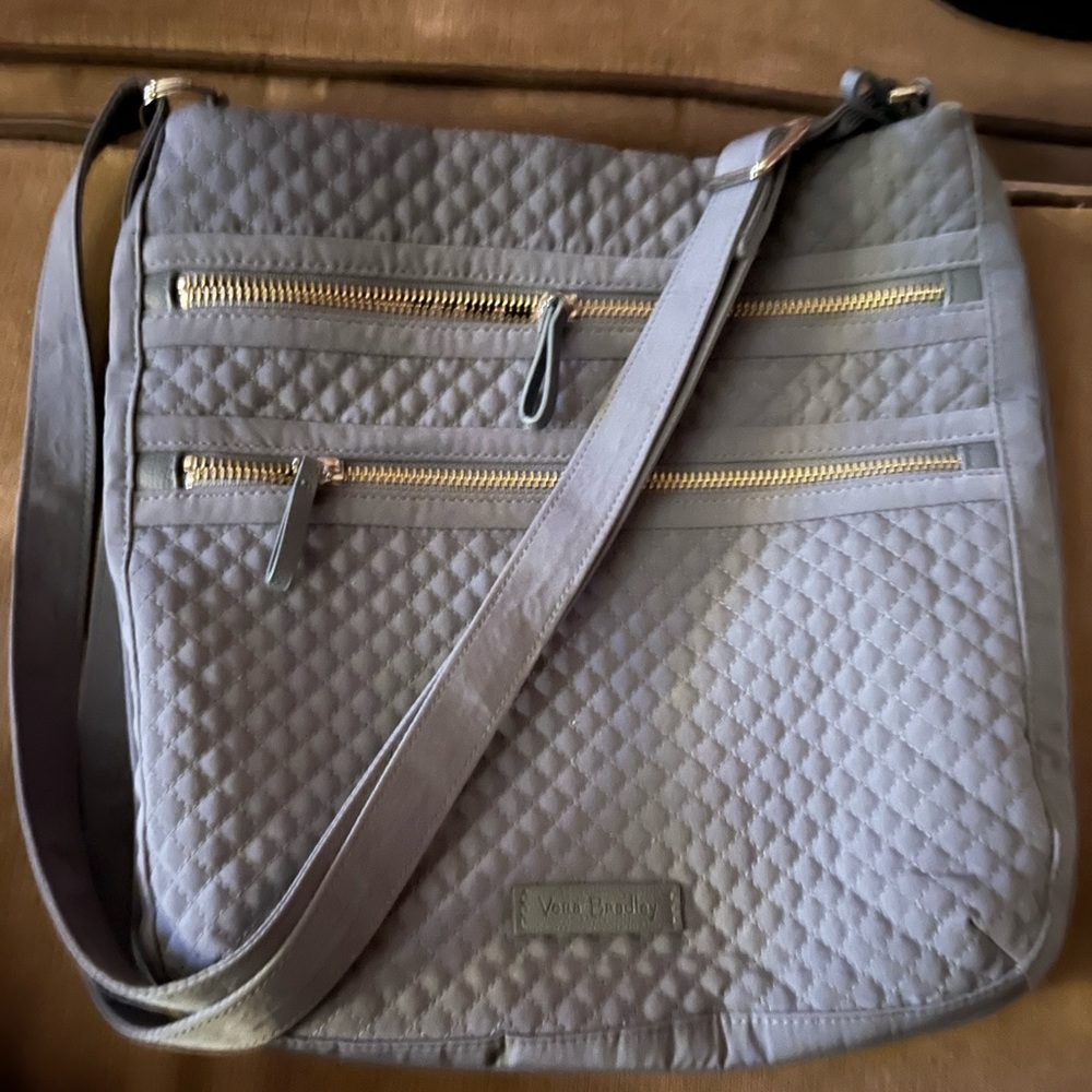 VERA BRADLEY Quilted  Light blue cross body shoulder mail bag hobo